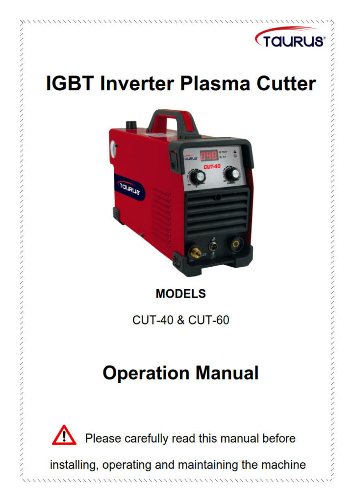 Operator Manuals - TAURUS CUT 40+60_1