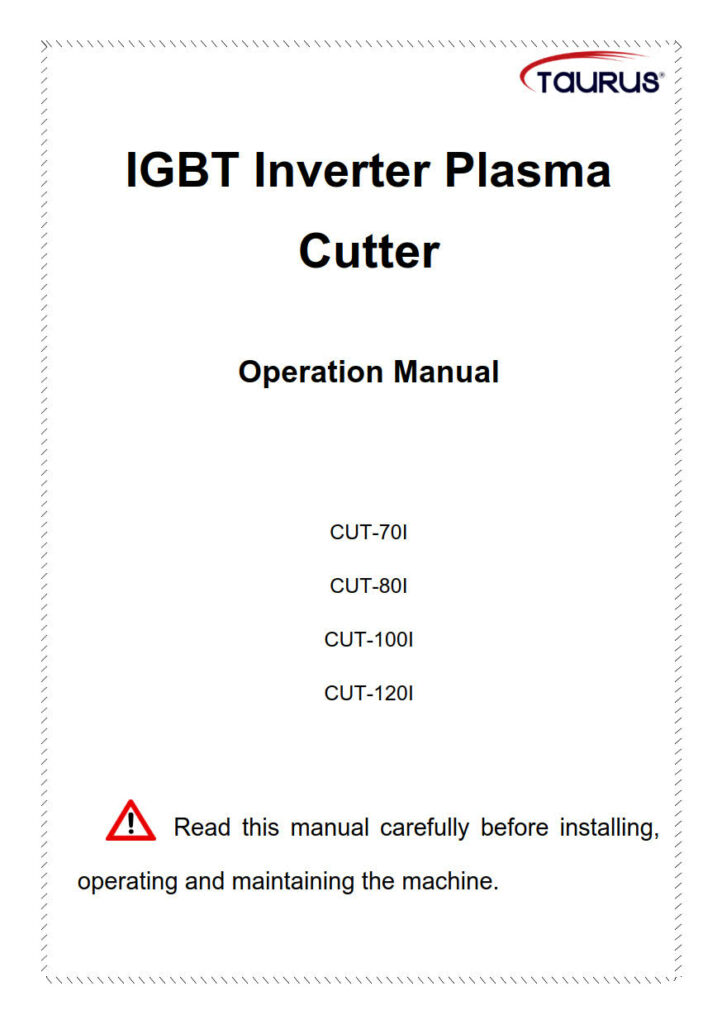 Operator Manuals - TAURUS CUT 70I+80I+100I+120I_1