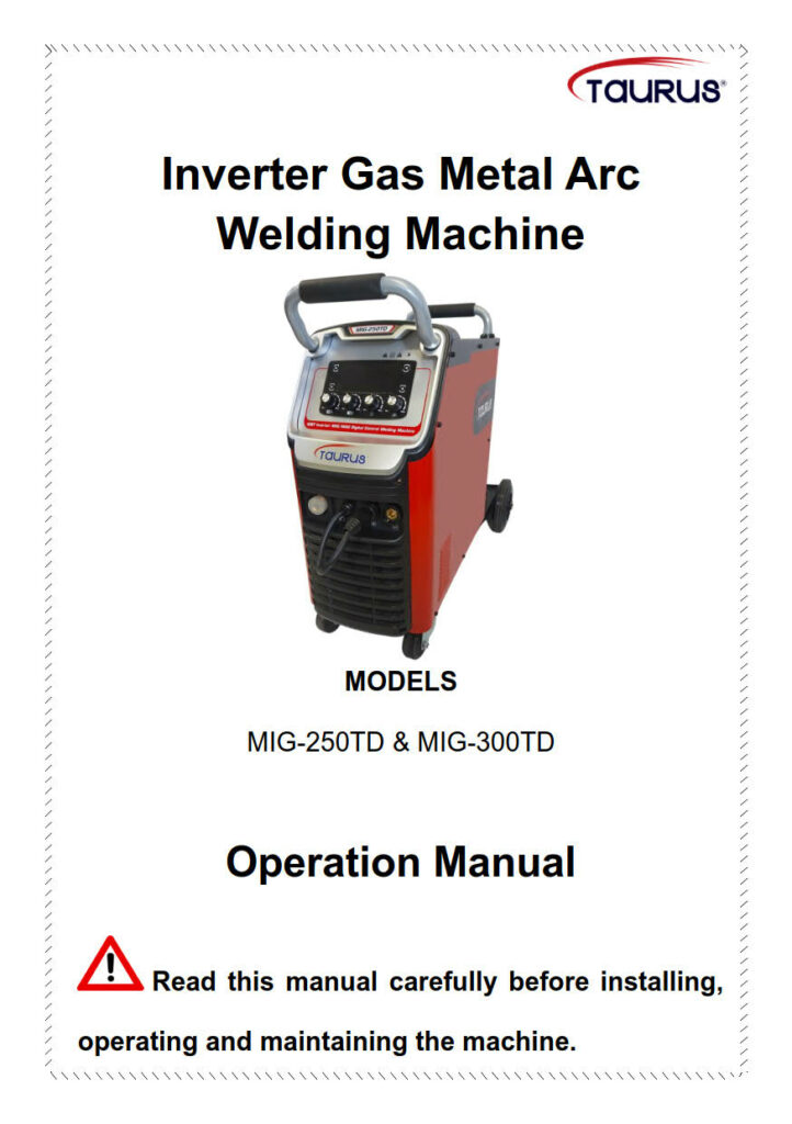 Operator Manuals - TAURUS MIG-250TD+300TD_1